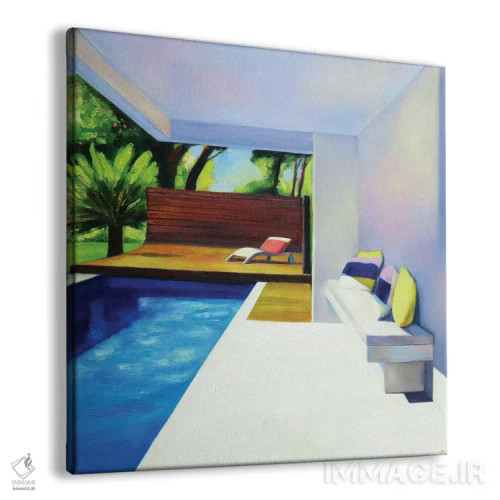 تابلو تراس سفید اثر ایوا باکلانه - نمای پرسپکتیو محصول