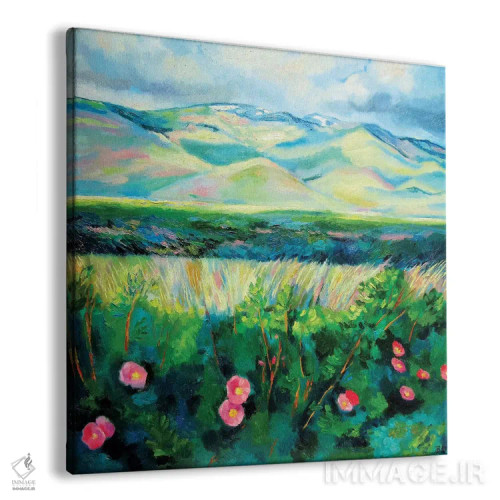 تابلو رزهای وحشی اثر ایوا باکلانه - نمای پرسپکتیو محصول