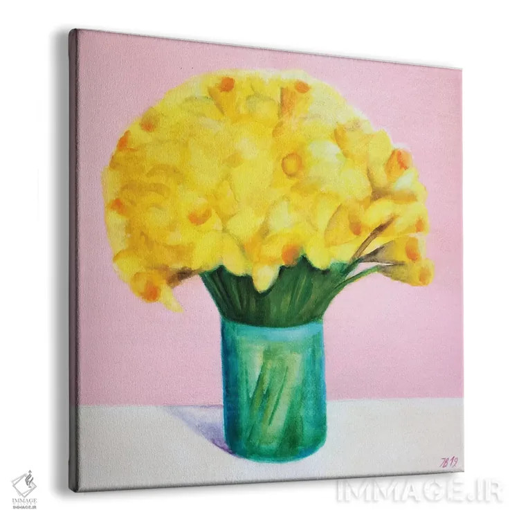 تابلو نرگسها اثر ایوا باکلانه - نمای پرسپکتیو محصول