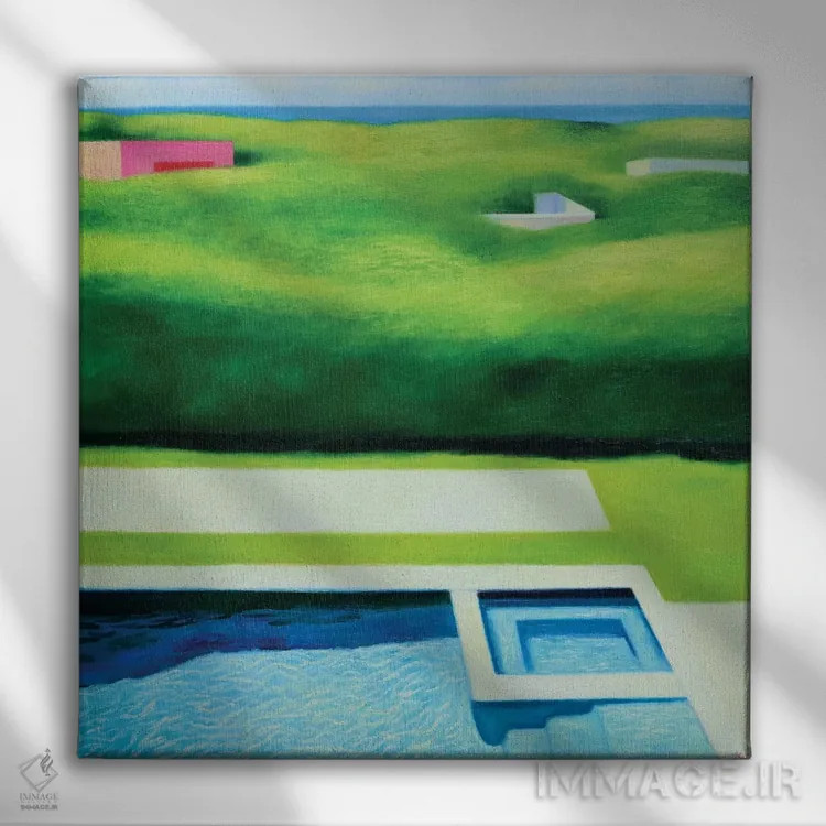 تابلو مانند یکشنبه اثر ایوا باکلانه - نمای روبهرو روی دیوار