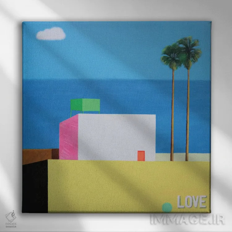 تابلو اوایل تابستان اثر ایوا باکلانه - نمای روبهرو روی دیوار