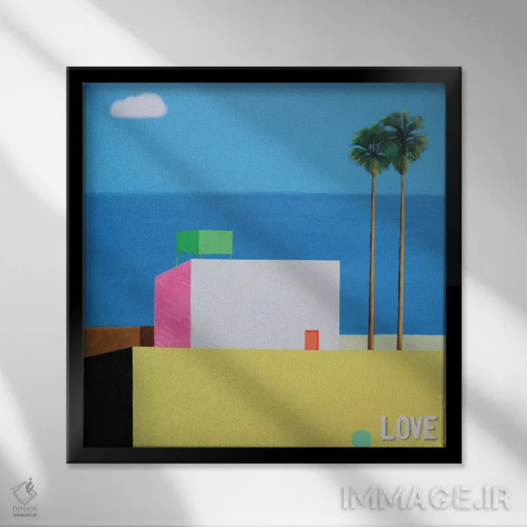 تابلو اوایل تابستان اثر ایوا باکلانه - نمای قابدار مشکی