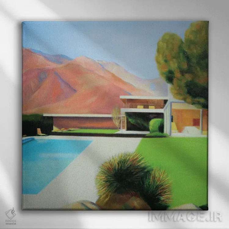 تابلو نور بعدازظهر اثر ایوا باکلانه - نمای روبهرو روی دیوار