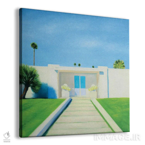 تابلو درب آبی روشن اثر ایوا باکلانه - نمای پرسپکتیو محصول