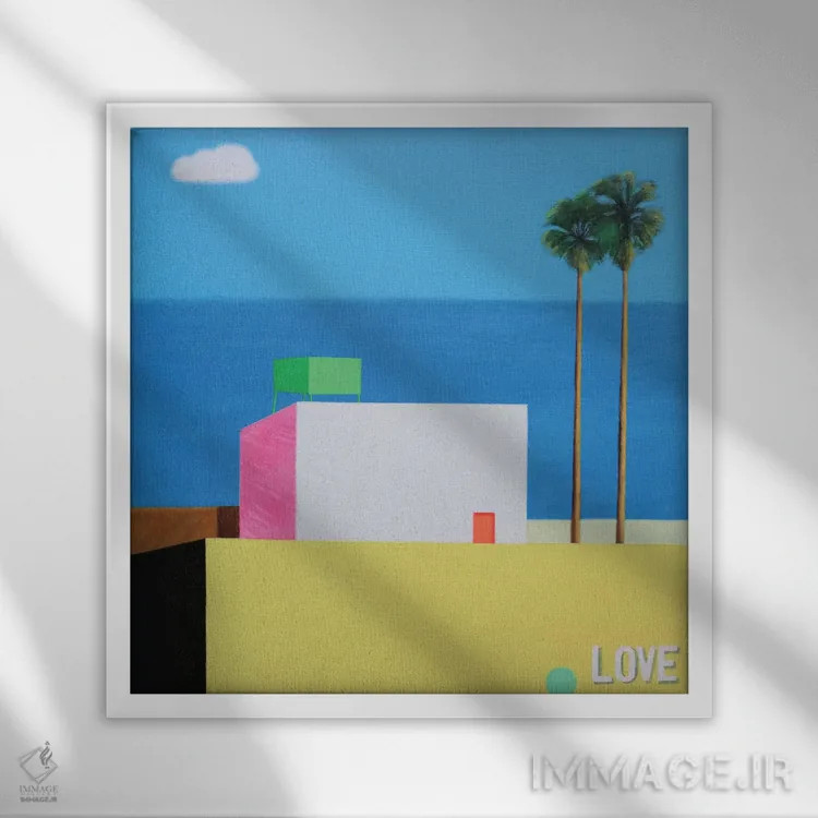 تابلو اوایل تابستان اثر ایوا باکلانه - نمای قابدار سفید