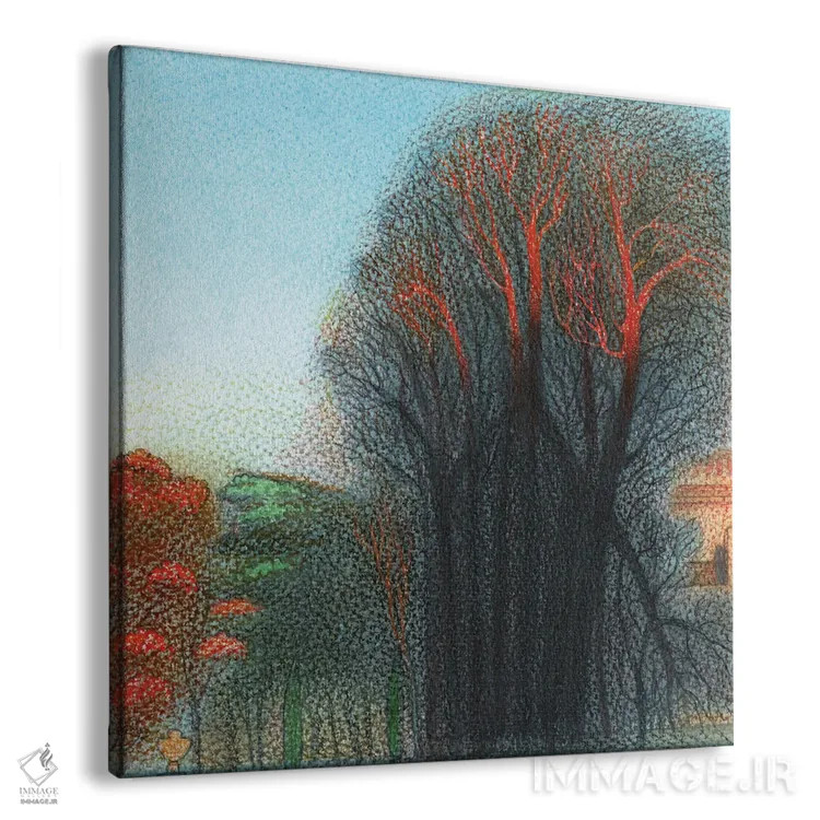 تابلو بعدازظهر پاییزی پارک عمارت چیزویک اثر ایان بک - نمای پرسپکتیو محصول