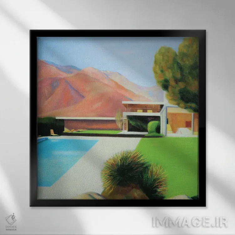 تابلو نور بعدازظهر اثر ایوا باکلانه - نمای قابدار مشکی