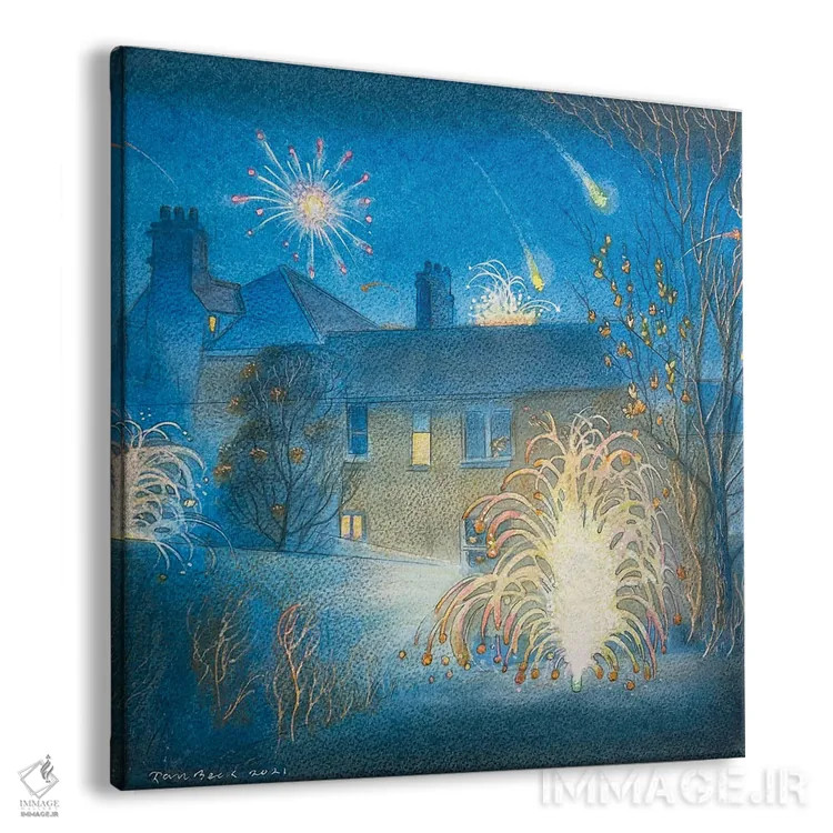 تابلو آتشبازی اثر ایان بک - نمای پرسپکتیو محصول
