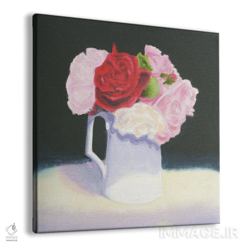 تابلو رزها با پسزمینه سیاه اثر ایان بک - نمای پرسپکتیو محصول
