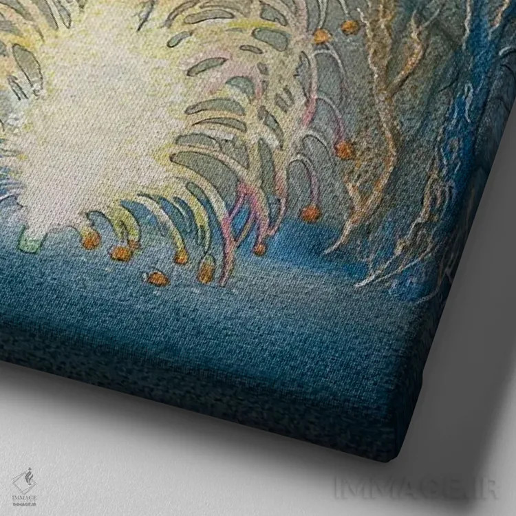 تابلو آتشبازی اثر ایان بک - نمای نزدیک بافت بوم