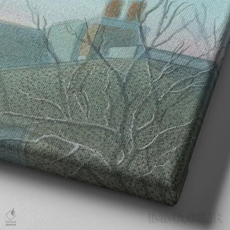 تابلو ماه روز هنگام سنت مارگارت ۲۰۲۳ اثر ایان بک - نمای نزدیک بافت بوم