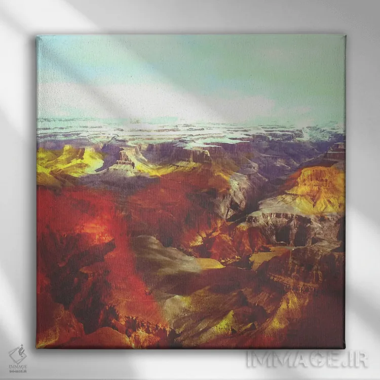 تابلو دره رنگی اثر فایو بای فایو کالکتیو - نمای روبهرو روی دیوار