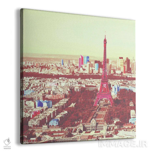 تابلو پاریس رنگی ۳ (فرانسه) اثر فایو بای فایو کالکتیو - نمای پرسپکتیو محصول