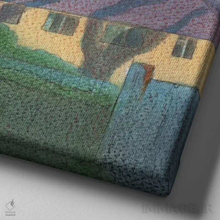 تابلو درختان زمستانی آیلزوورث ۲ اثر ایان بک - نمای نزدیک بافت بوم