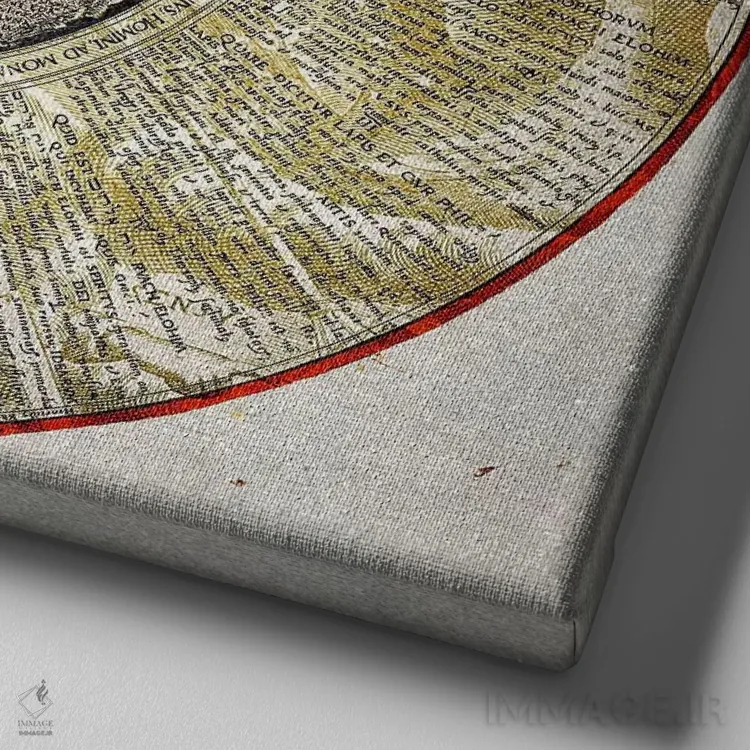 تابلو کیمیاگری شعاعی اثر فایو بای فایو کالکتیو - نمای نزدیک بافت بوم