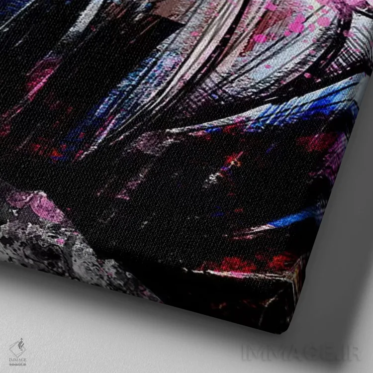 تابلو باورگ باورگ اثر فایو بای فایو کالکتیو - نمای نزدیک بافت بوم