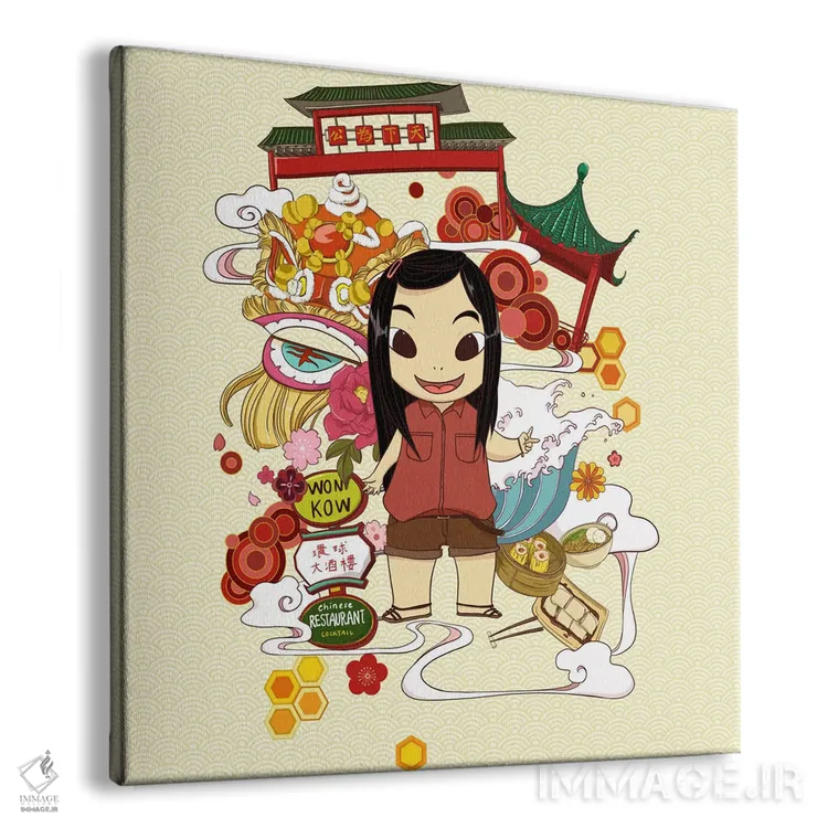 تابلو محله چینیها اثر فایو بای فایو کالکتیو - نمای پرسپکتیو محصول