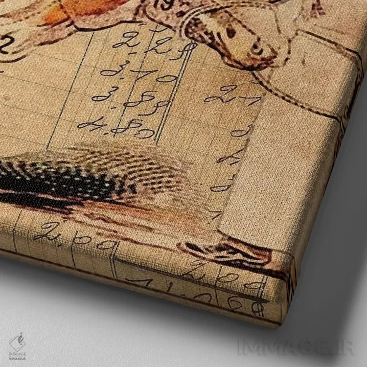 تابلو گاوی ۲ (فرانسوی) اثر فایو بای فایو کالکتیو - نمای نزدیک بافت بوم