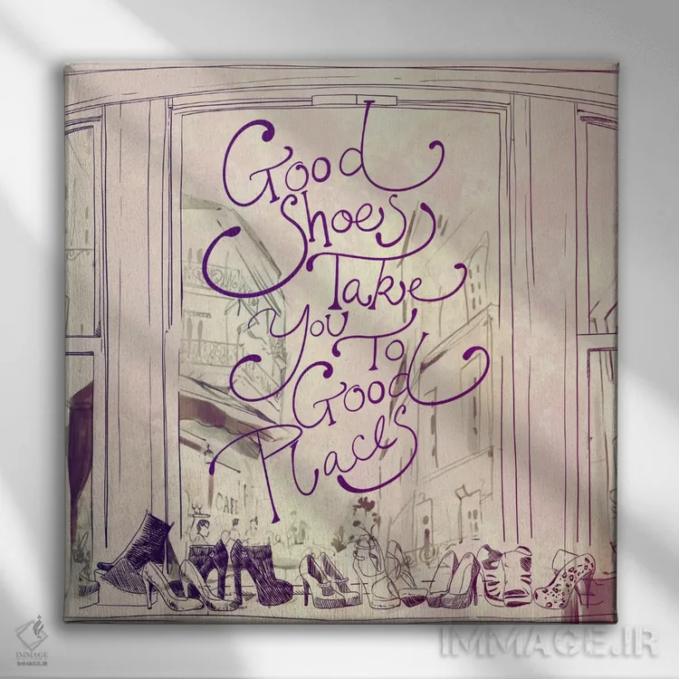 تابلو کفشهای خوب اثر فایو بای فایو کالکتیو - نمای روبهرو روی دیوار