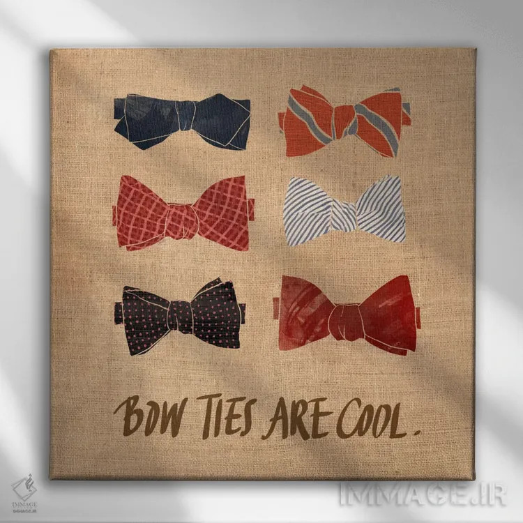 تابلو پاپیونها اثر فایو بای فایو کالکتیو - نمای روبهرو روی دیوار