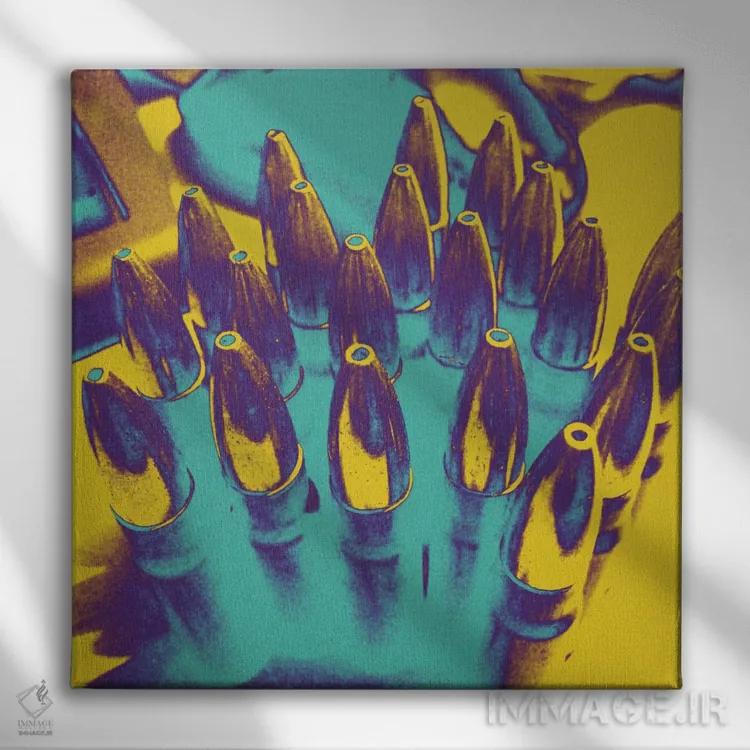 تابلو کاملاً پرشده اثر فایو بای فایو کالکتیو - نمای روبهرو روی دیوار