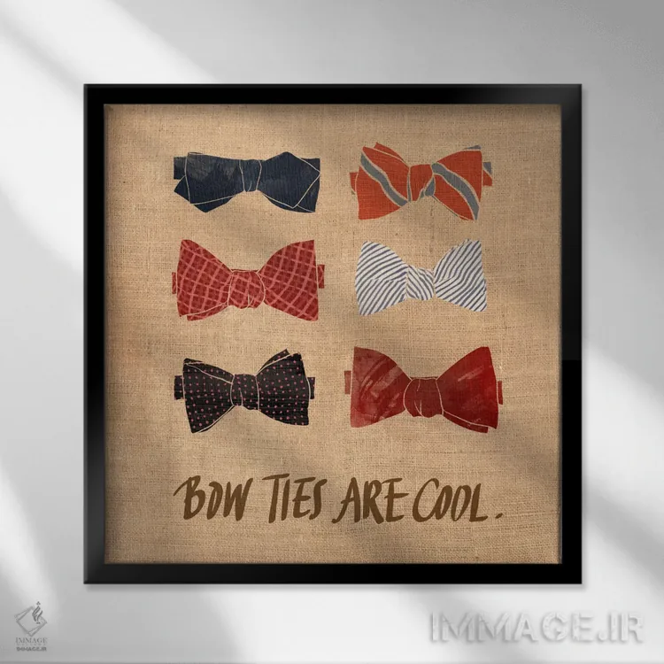 تابلو پاپیونها اثر فایو بای فایو کالکتیو - نمای قابدار مشکی