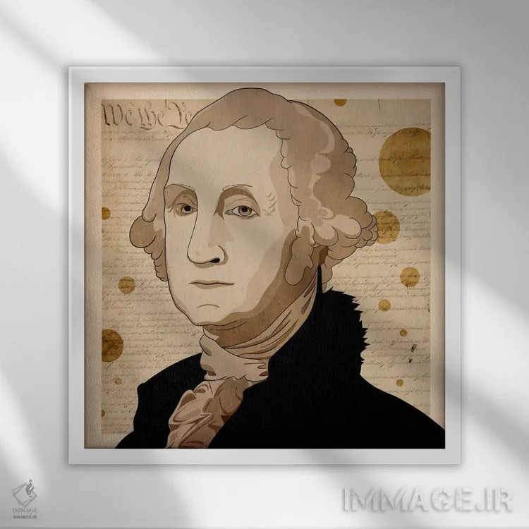 تابلو آزادی و قدرت شماره ۲ اثر فایو بای فایو کالکتیو - نمای قابدار سفید