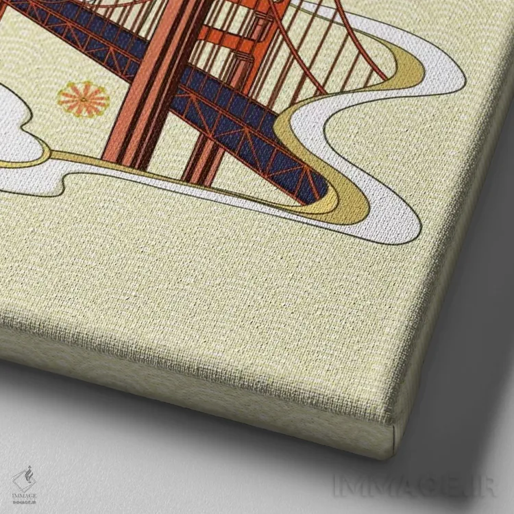 تابلو کاسترو (محله یا نام خانوادگی) اثر فایو بای فایو کالکتیو - نمای نزدیک بافت بوم