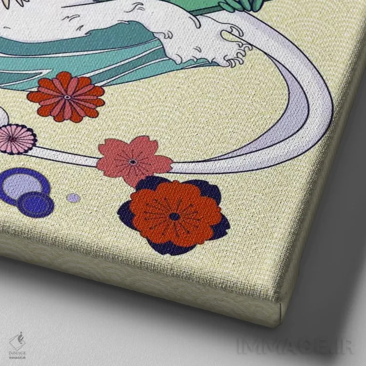 تابلو منهتن اثر فایو بای فایو کالکتیو - نمای نزدیک بافت بوم