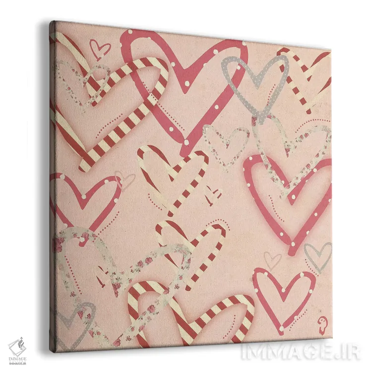 تابلو لوفوک روی صورتی (کلمه فرانسوی loufoque به معنی عجیب و غریب) اثر ایمناتاکروک (هنرمند دیجیتال) - نمای پرسپکتیو محصول