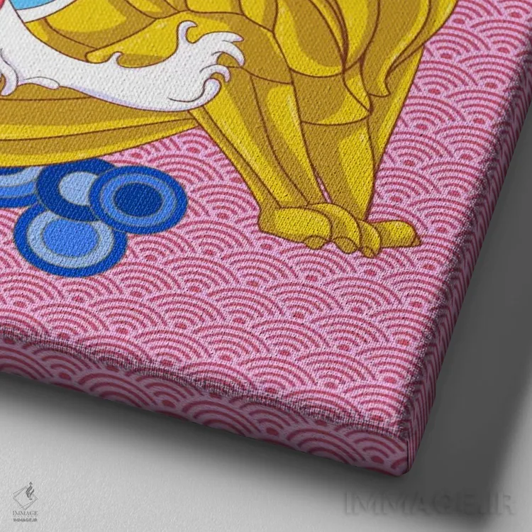 تابلو رنگهای وگاس اثر فایو بای فایو کالکتیو - نمای نزدیک بافت بوم