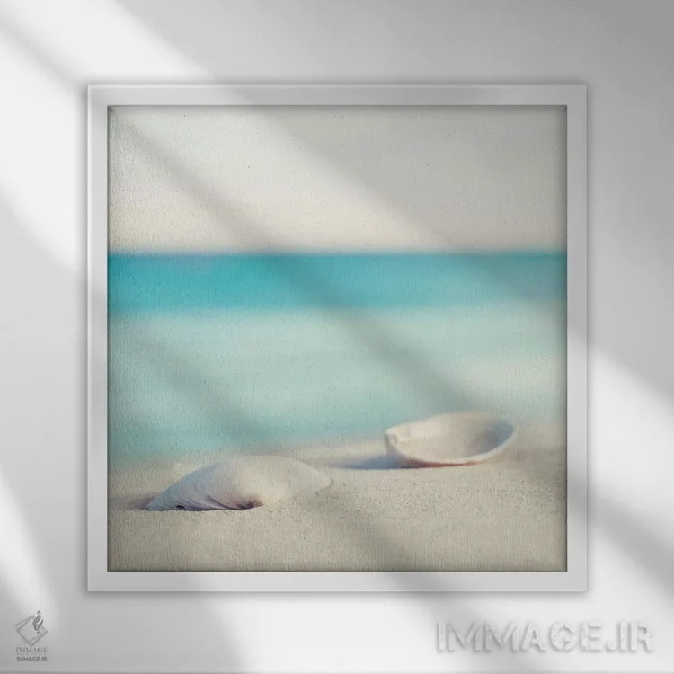 تابلو آرامش اثر کارولین کوکرن - نمای قابدار سفید