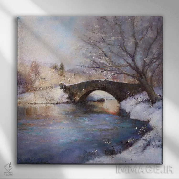 تابلو پل پارک مرکزی اثر استر انگلمان - نمای روبهرو روی دیوار