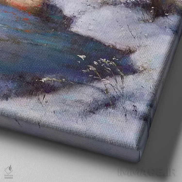 تابلو پل پارک مرکزی اثر استر انگلمان - نمای نزدیک بافت بوم