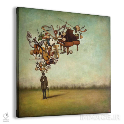 تابلو ممنون بابت ملودیها اثر دوی هوین - نمای پرسپکتیو محصول