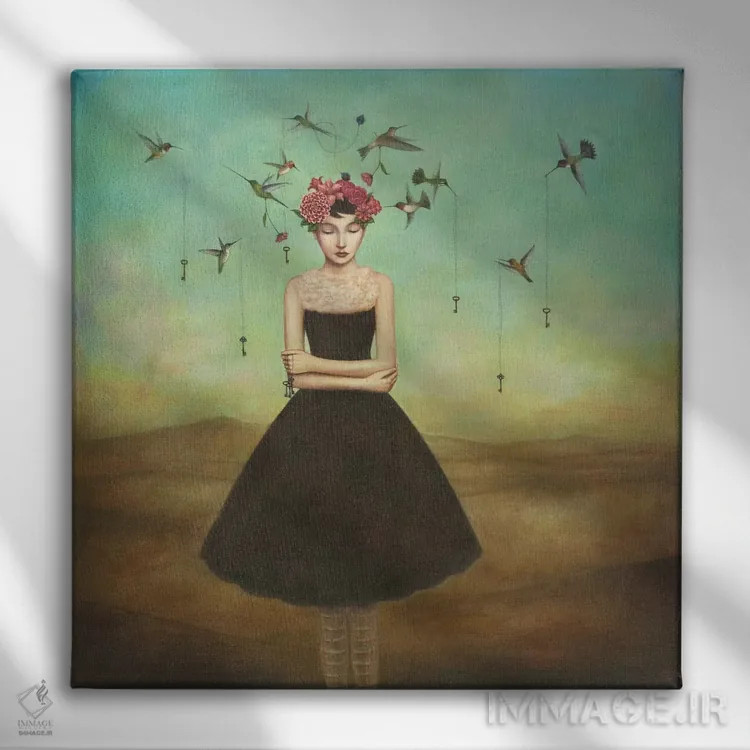 تابلو ذهنیت تجارت عادلانه اثر دوی هوین - نمای روبهرو روی دیوار