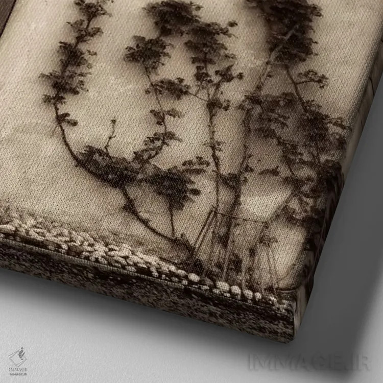 تابلو باسانو دل گراپا، وینچنزو (شهر ایتالیا) اثر آلن بلاوشتاین - نمای نزدیک بافت بوم