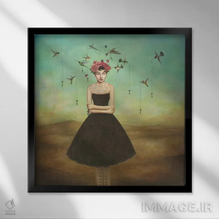 تابلو ذهنیت تجارت عادلانه اثر دوی هوین - نمای قابدار مشکی