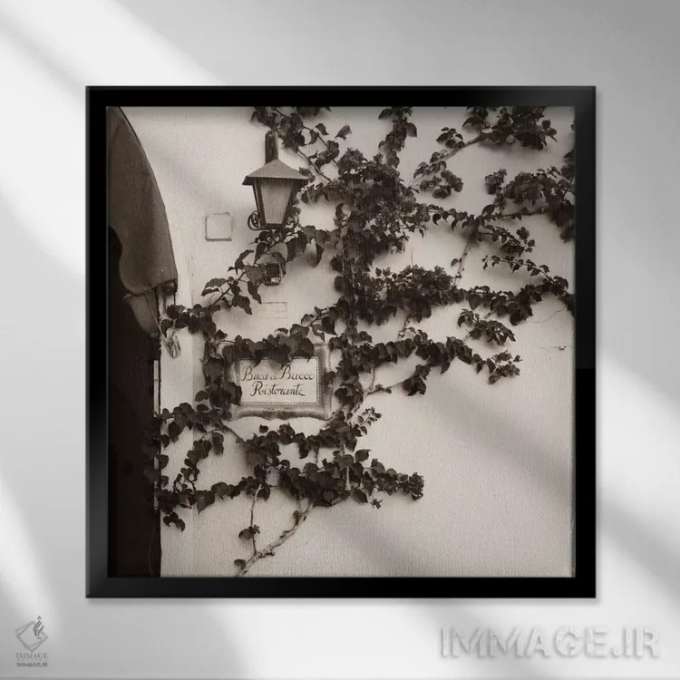 تابلو رستوران بوکا دی باکو اثر آلن بلاوشتاین - نمای قابدار مشکی