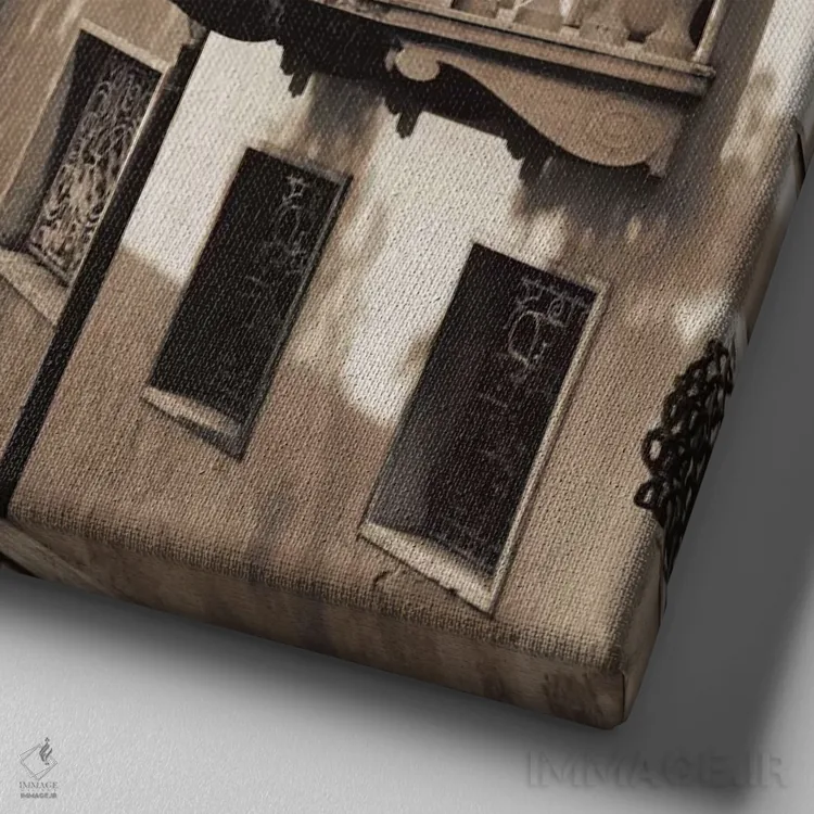 تابلو پلهای ونیز شماره ۵ اثر آلن بلاوشتاین - نمای نزدیک بافت بوم