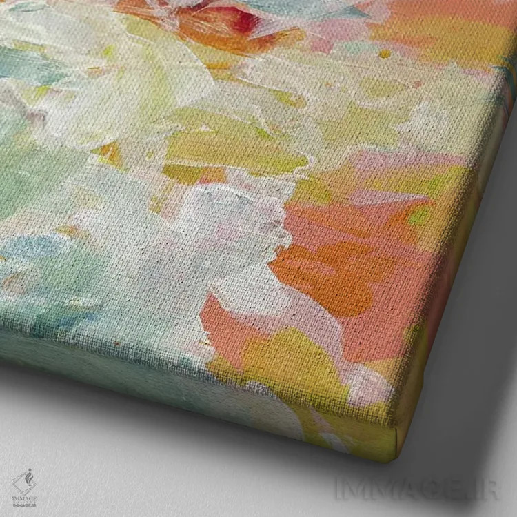 تابلو سقوط آزاد ماه شماره ۳ اثر یان وایس - نمای نزدیک بافت بوم