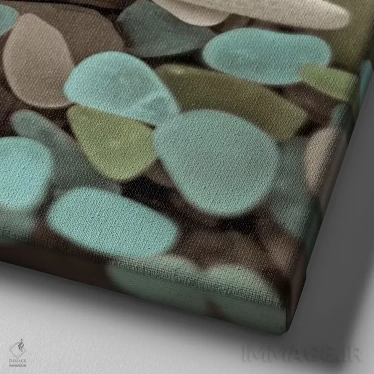 تابلو آبزی ۱ اثر آلن بلاوشتاین - نمای نزدیک بافت بوم