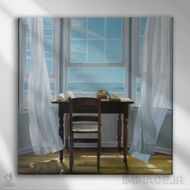 تابلو تأمل اثر کارن هالینگزورث - نمای روبهرو روی دیوار