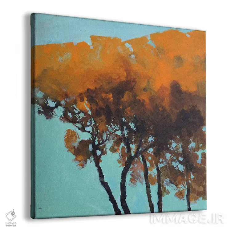 تابلو پنج درخت اثر پل بیلی - نمای پرسپکتیو محصول
