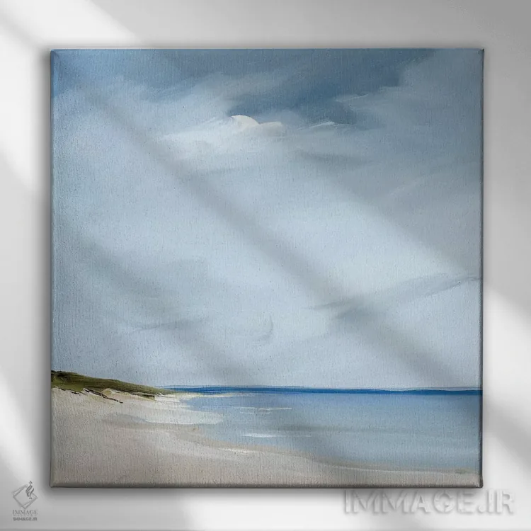 تابلو آبی اثر ریک فلوری - نمای روبهرو روی دیوار