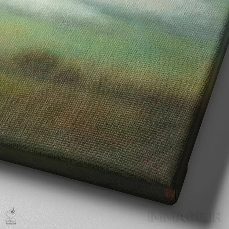 تابلو نتهای بالا برای ابرهای پایین اثر دوی هوین - نمای نزدیک بافت بوم