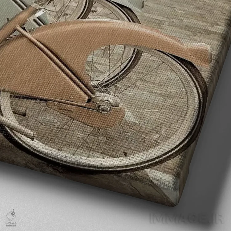 تابلو سواری در خیابان شهر اثر آلن بلاوشتاین - نمای نزدیک بافت بوم