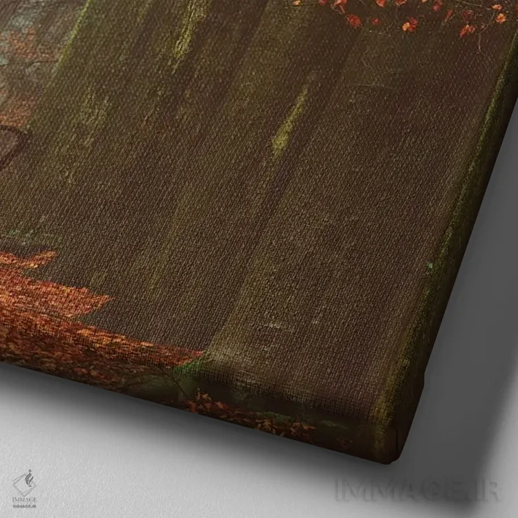 تابلو مسیر عرفا اثر لارس فان ده خور - نمای نزدیک بافت بوم