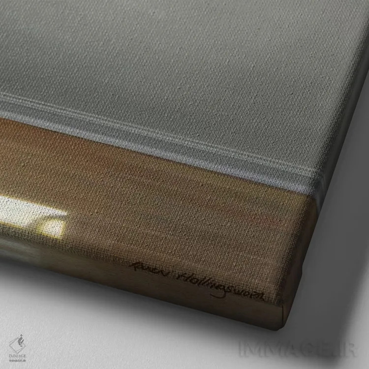 تابلو فرار اثر کارن هالینگزورث - نمای نزدیک بافت بوم