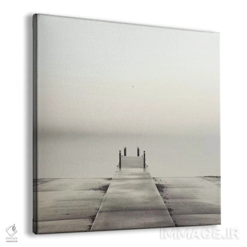 تابلو اسکله و مرغان دریایی اثر عکاسی نیکلاس بل - نمای پرسپکتیو محصول